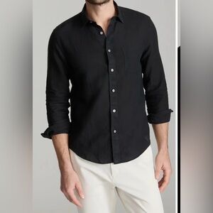 UNTUCKit  Vin Santo Linen Wrinkle Resistant Button Up Shirt